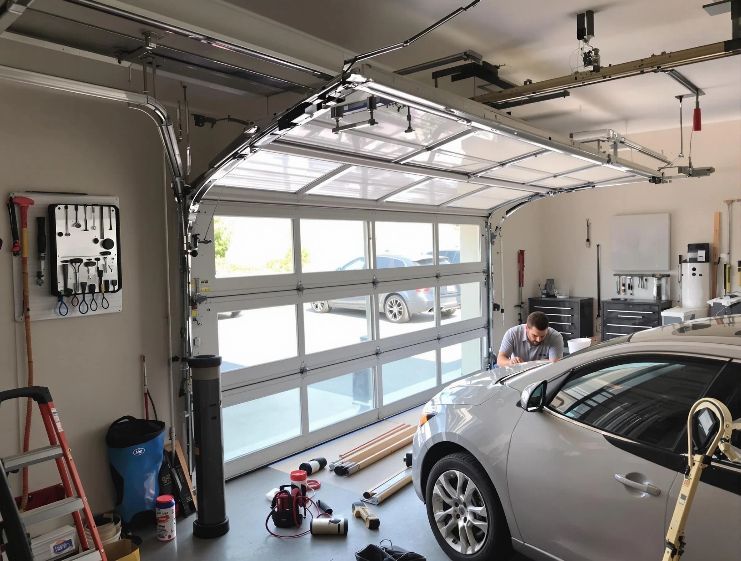 Garage door noise reduction service by New Sewickley Garage Door Repair in New Sewickley