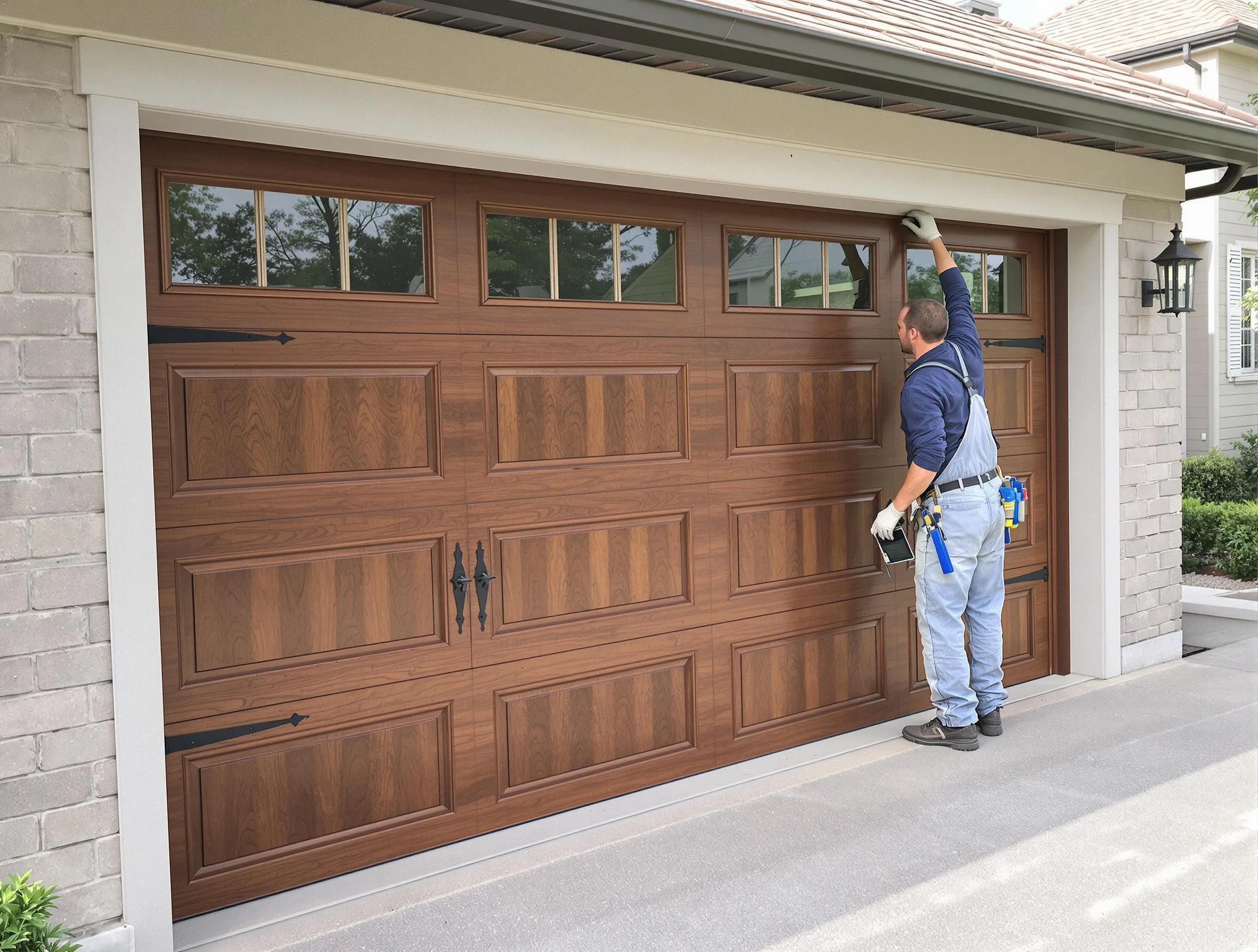 Custom garage door showcase by New Sewickley Garage Door Repair in New Sewickley